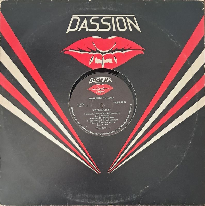 Café Society – Somebody To Love (12"Maxi - 45RPM - 1984)
