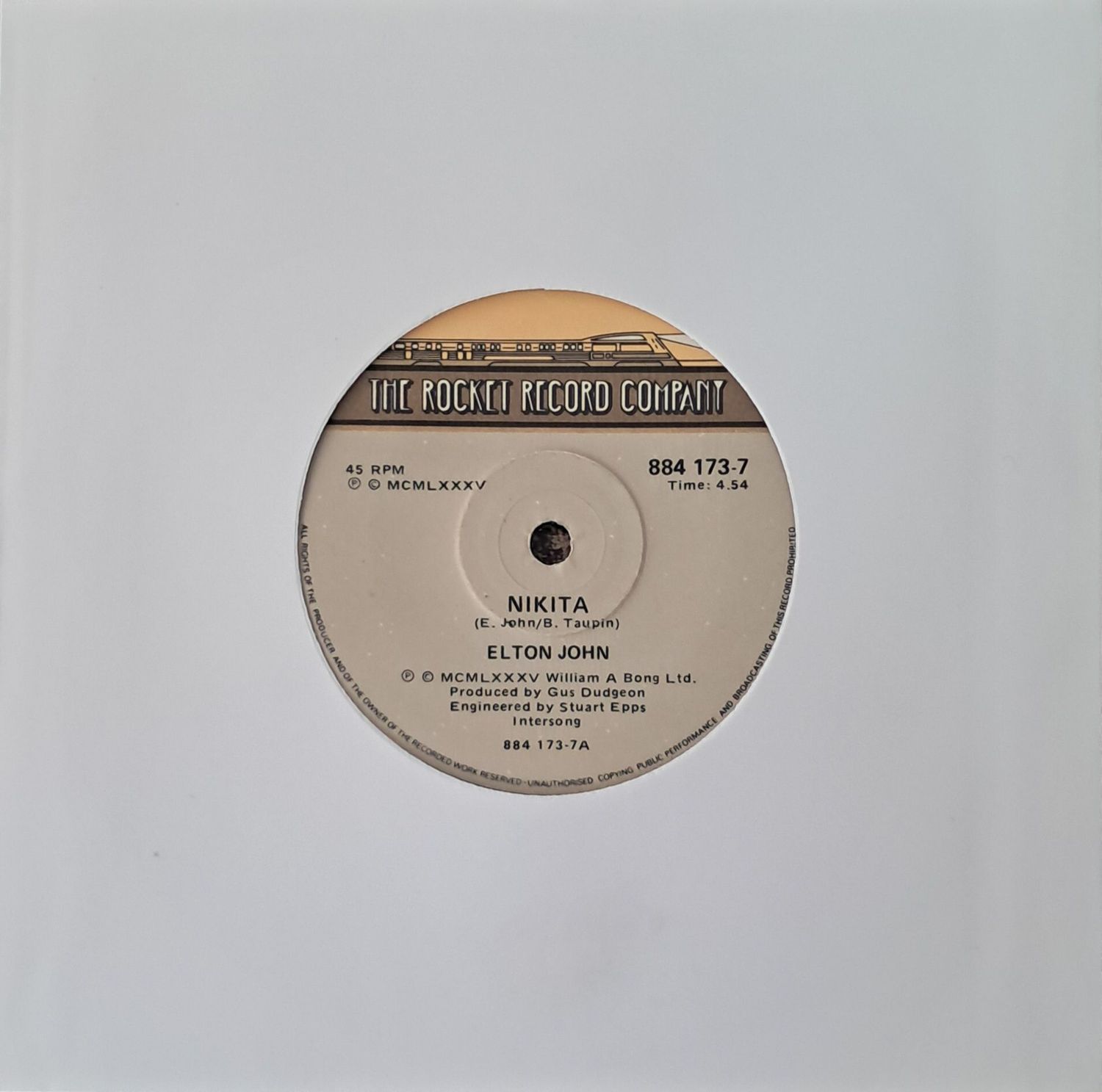 Elton John – Nikita (7 Elton John – Nikita (7"Single - 1985)