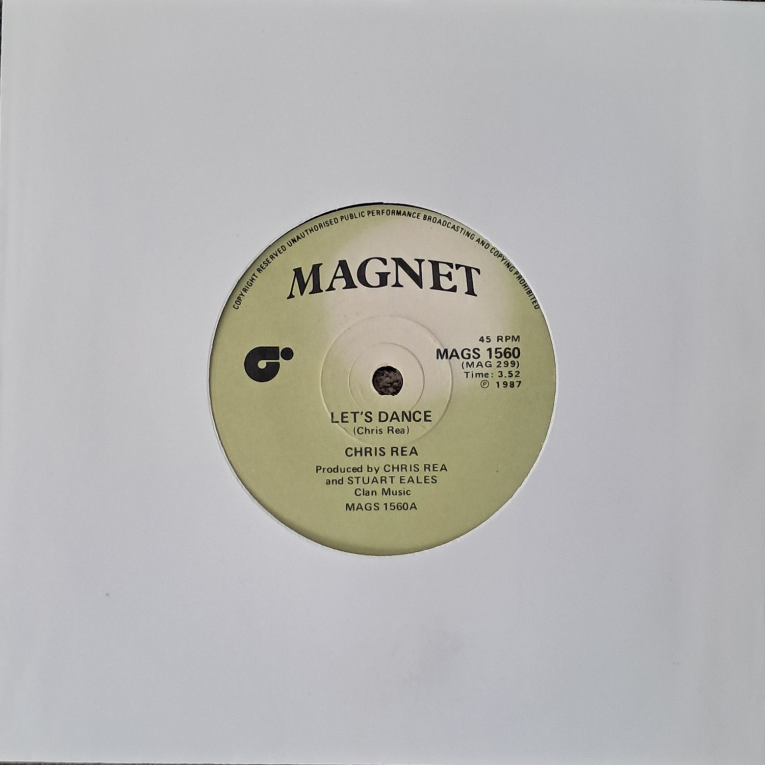 Chris Rea – Let's Dance (7 Chris Rea – Let's Dance (7"Single - 1987)