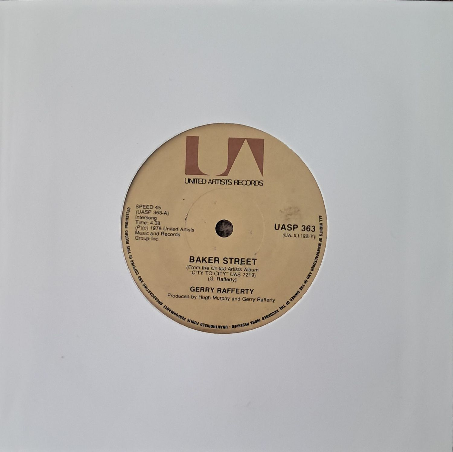 Gerry Rafferty – Baker Street (7 Gerry Rafferty – Baker Street (7"Single - 1978)