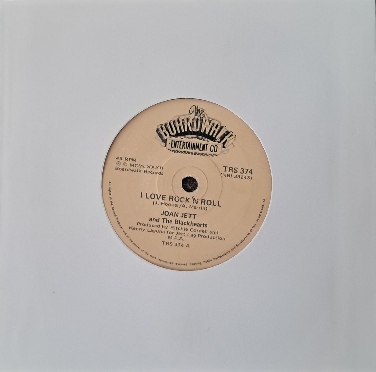 Joan Jett And The Blackhearts – I Love Rock'N Roll (7 Joan Jett And The Blackhearts – I Love Rock'N Roll (7"Single - 1982)