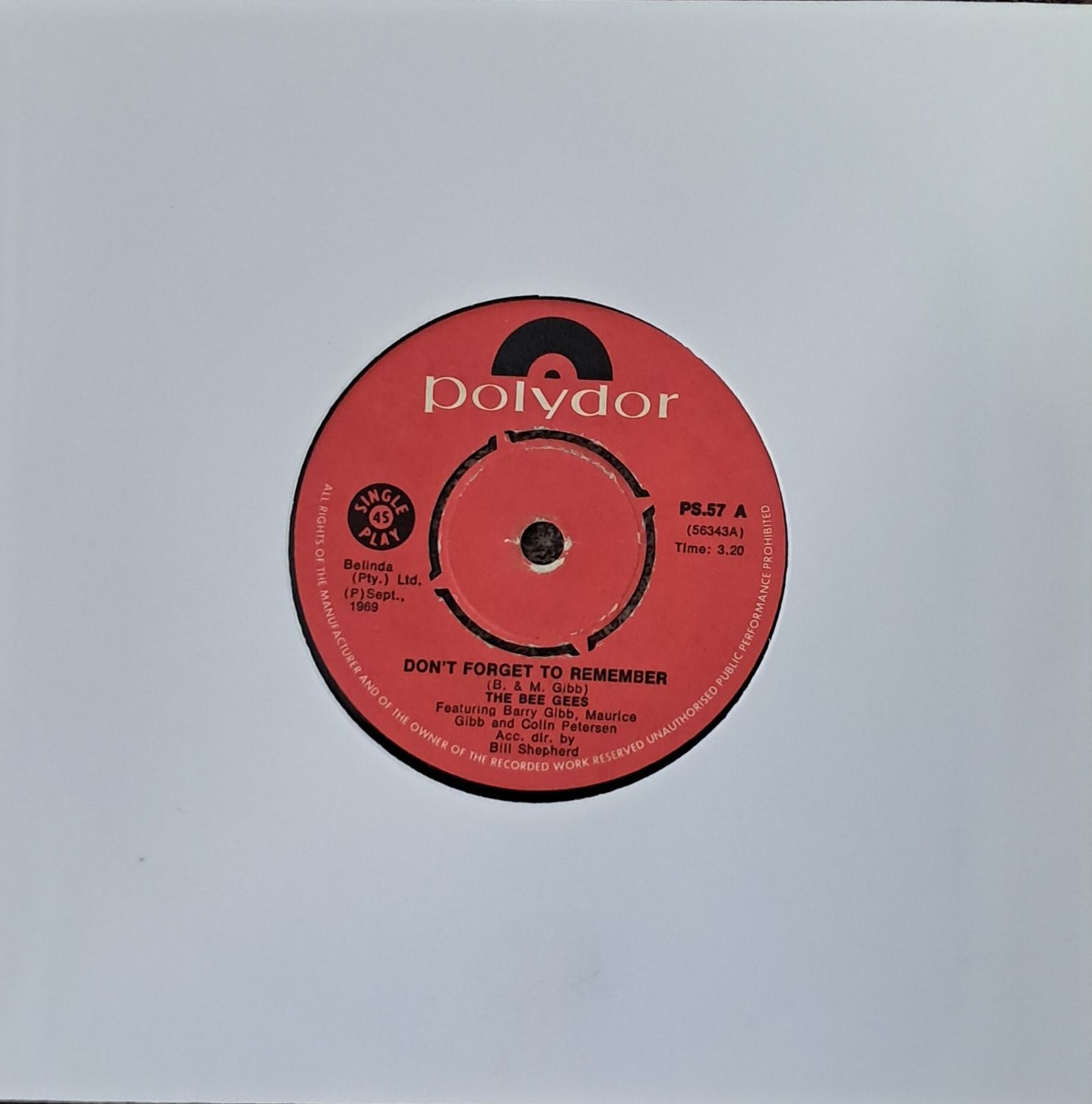 Bee Gees – Don't Forget To Remember (7 Bee Gees – Don't Forget To Remember (7"Single - 1969)