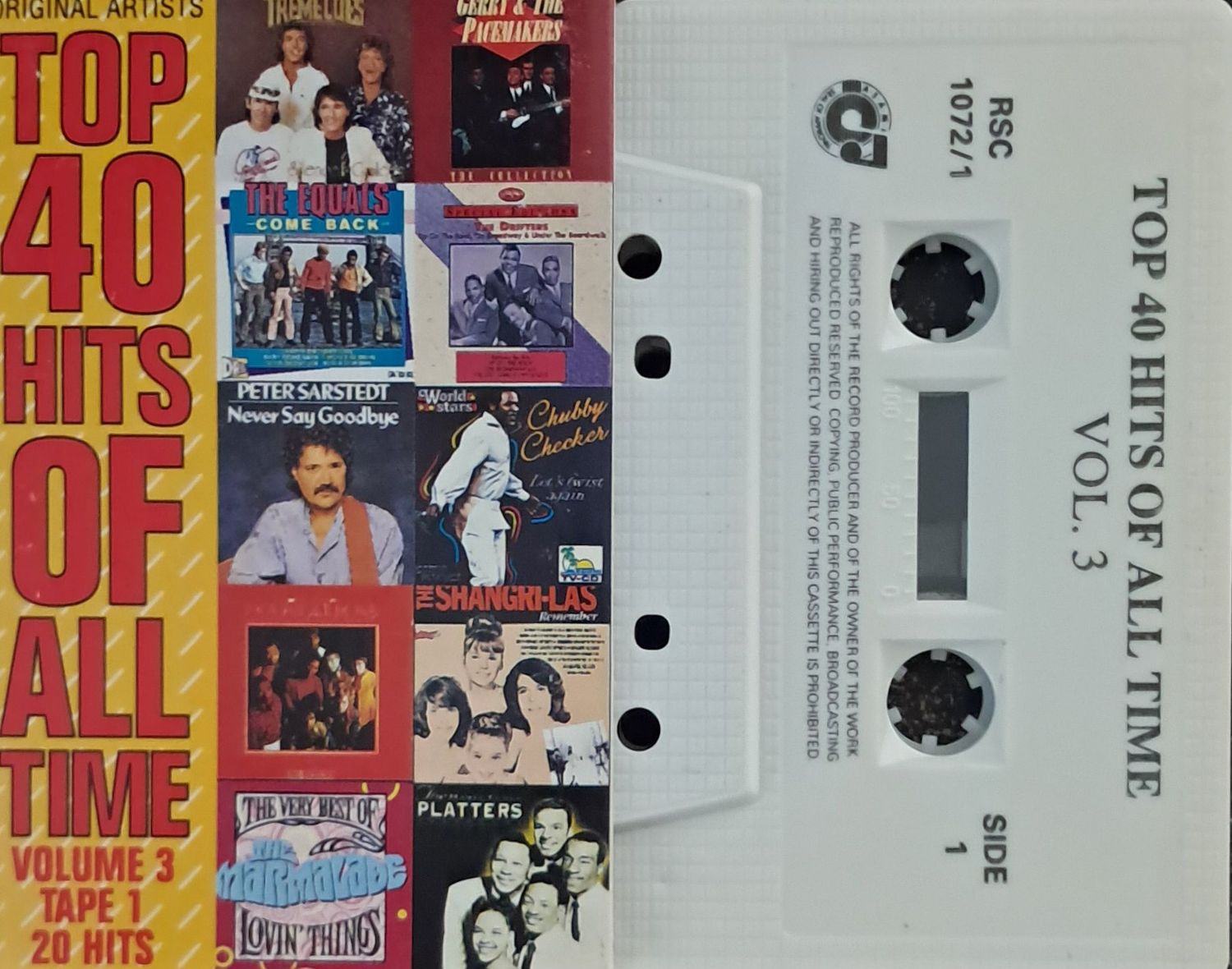 Various – Top 40 Hits Of All Time - Volume 3 (Tape 1 - 20 Hits) Various – Top 40 Hits Of All Time - Volume 3 (Tape 1 - 20 Hits)