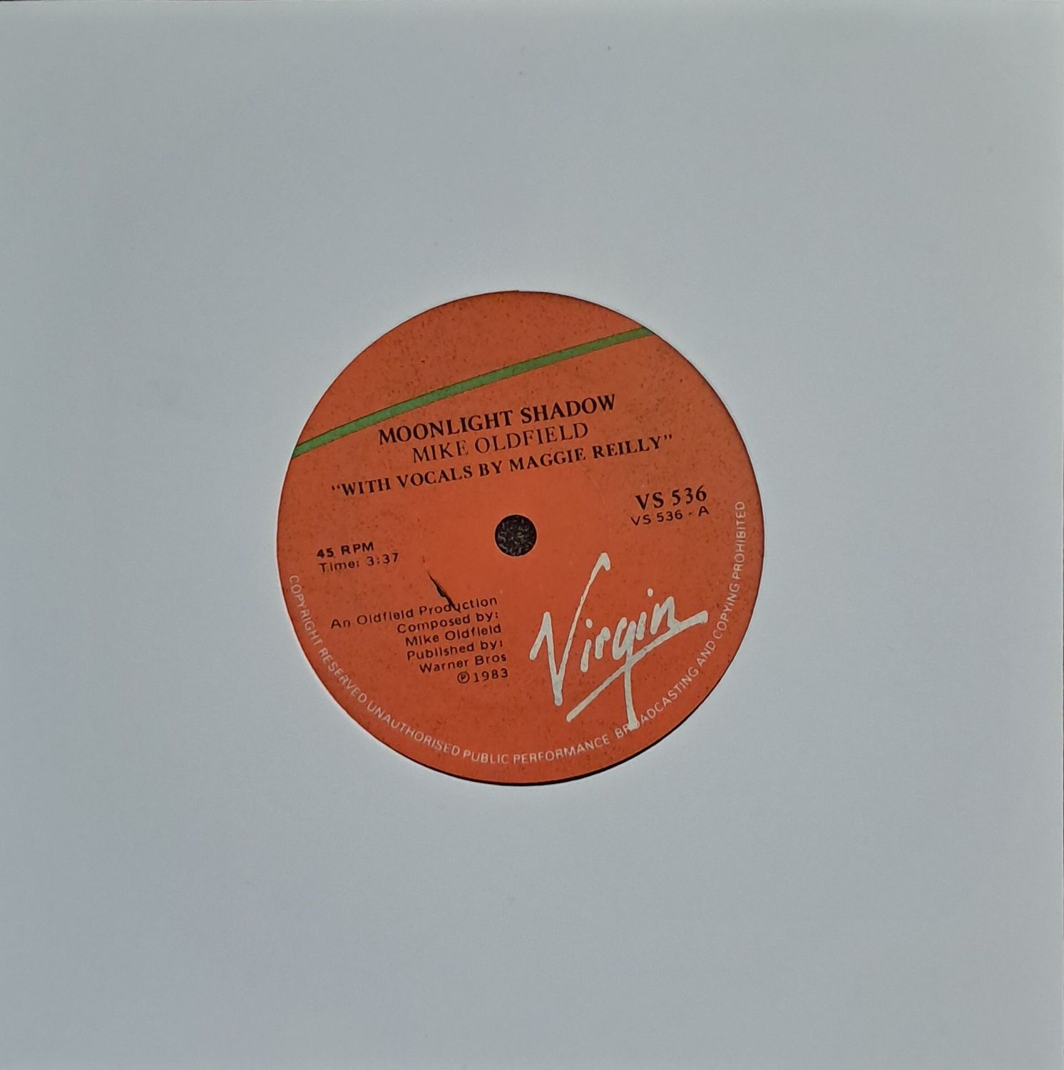 Mike Oldfield – Moonlight Shadow (7 Mike Oldfield – Moonlight Shadow (7"Single - 1983)
