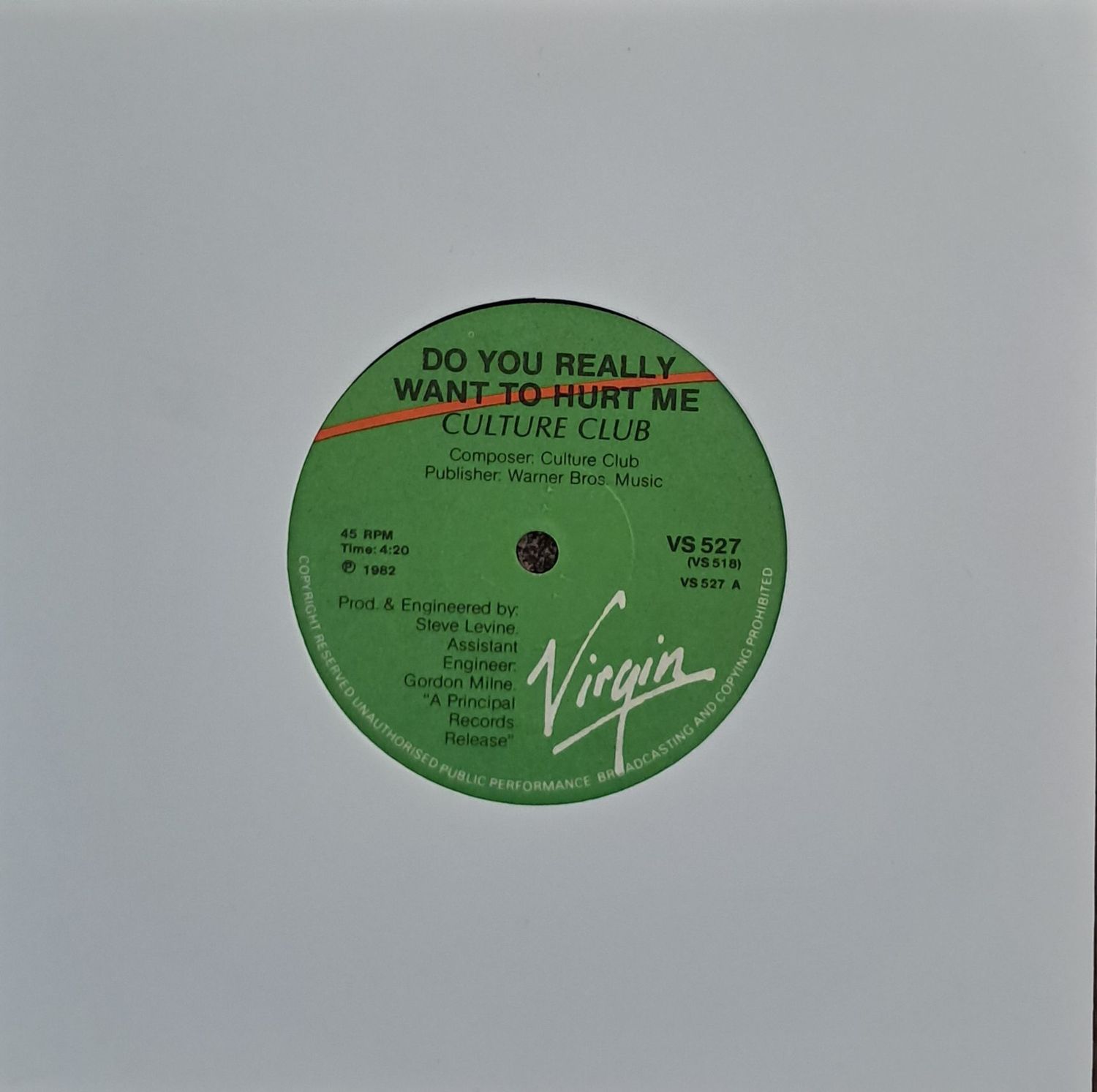 Culture Club – Do You Really Want To Hurt Me (7 Culture Club – Do You Really Want To Hurt Me (7"Single - 1982)
