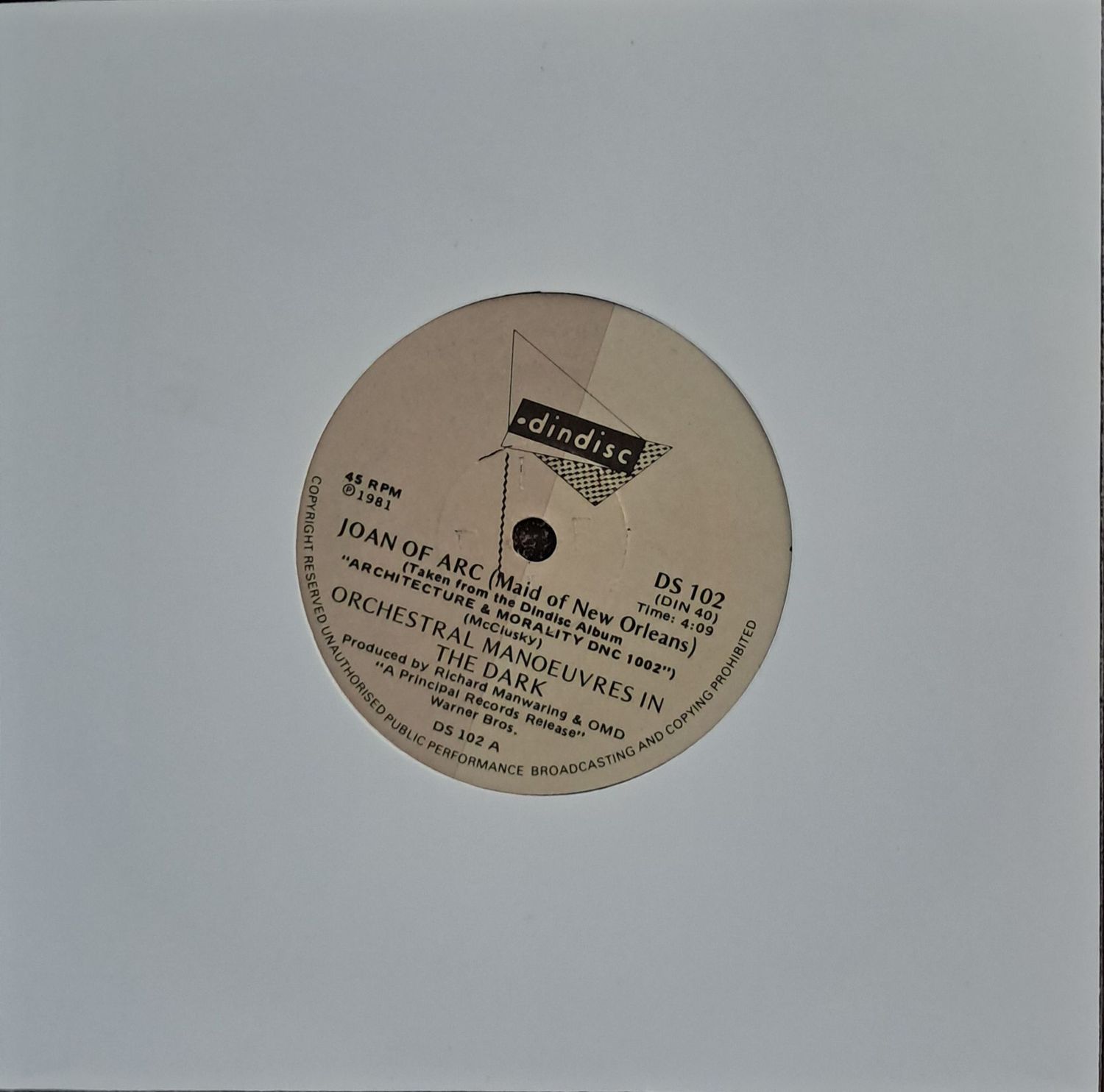 Orchestral Manoeuvres – Joan Of Arc (7"Single - 1981)