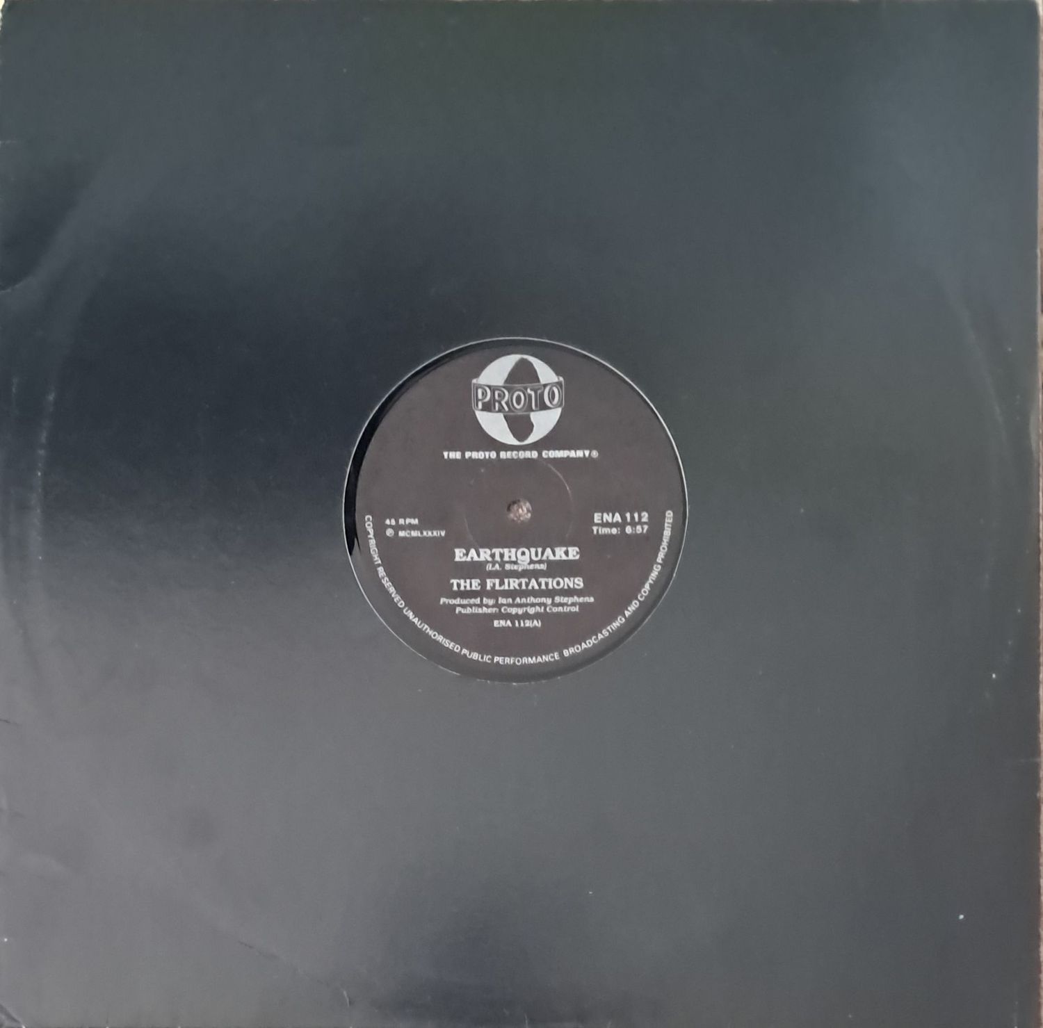 The Flirtations – Earthquake (12 The Flirtations – Earthquake (12"Maxi - 45RPM - 1984)