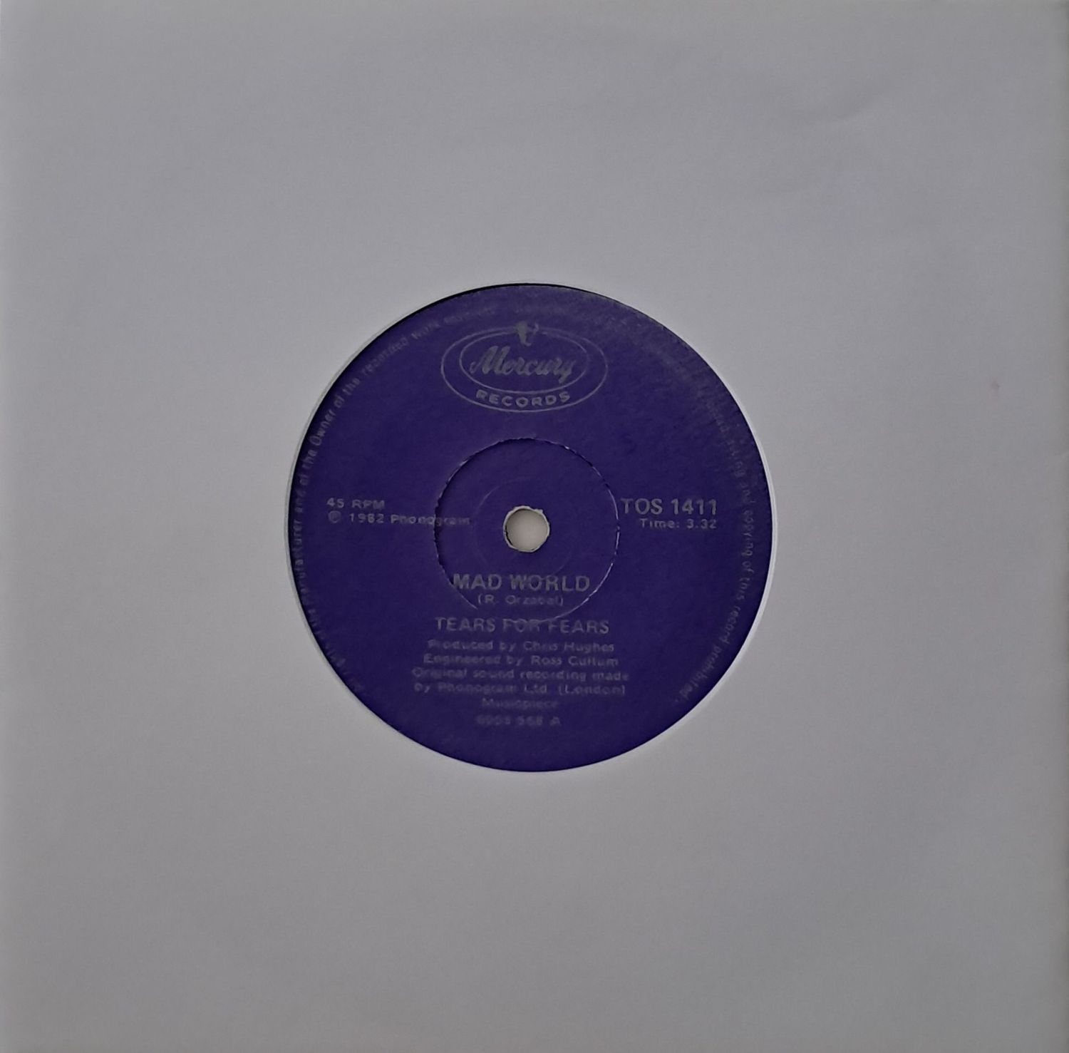 Tears For Fears – Mad World (7"Single - 1982)