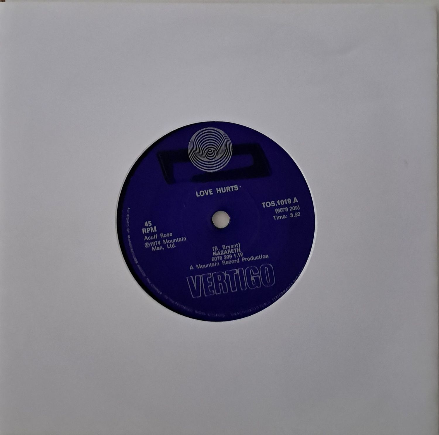 Nazareth – Love Hurts (7"Single - 1974)