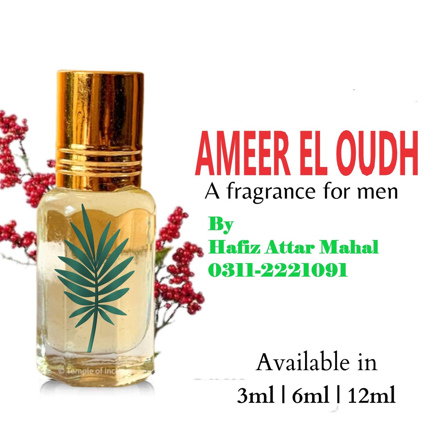 🌙 SPECIAL RAMADAN &amp; EID DEAL OF THE MONTH! 🌙 ✨ 12ML HUGE ATTAR BOTTLE – PURE AMEER AL OUDH CONCENTRATED ATTAR ✨ 💫 Alcohol-Free | Long-Lasting Fragrance | Perfect for Ramadan &amp; Eid 🌟 LIMITED STOCK