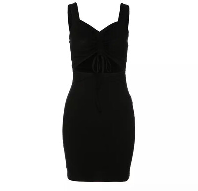Ruched Bust Cut Out Dress