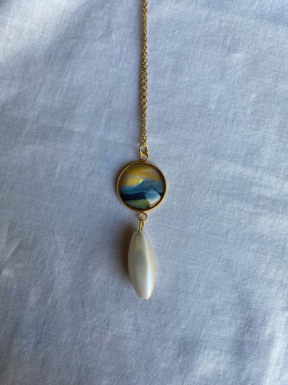 Collana MARE - tramonto I con pietra