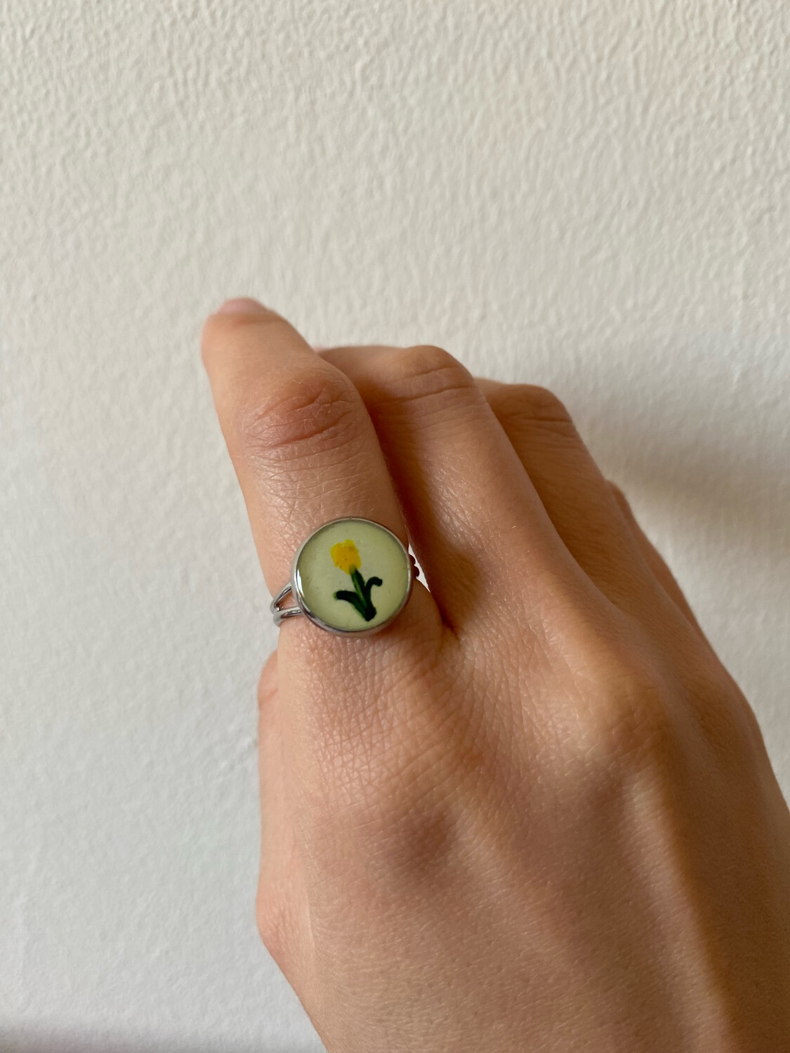 Anello - Tulipano giallo