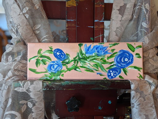 Dutch Blue Flowers by Jenny Coffey