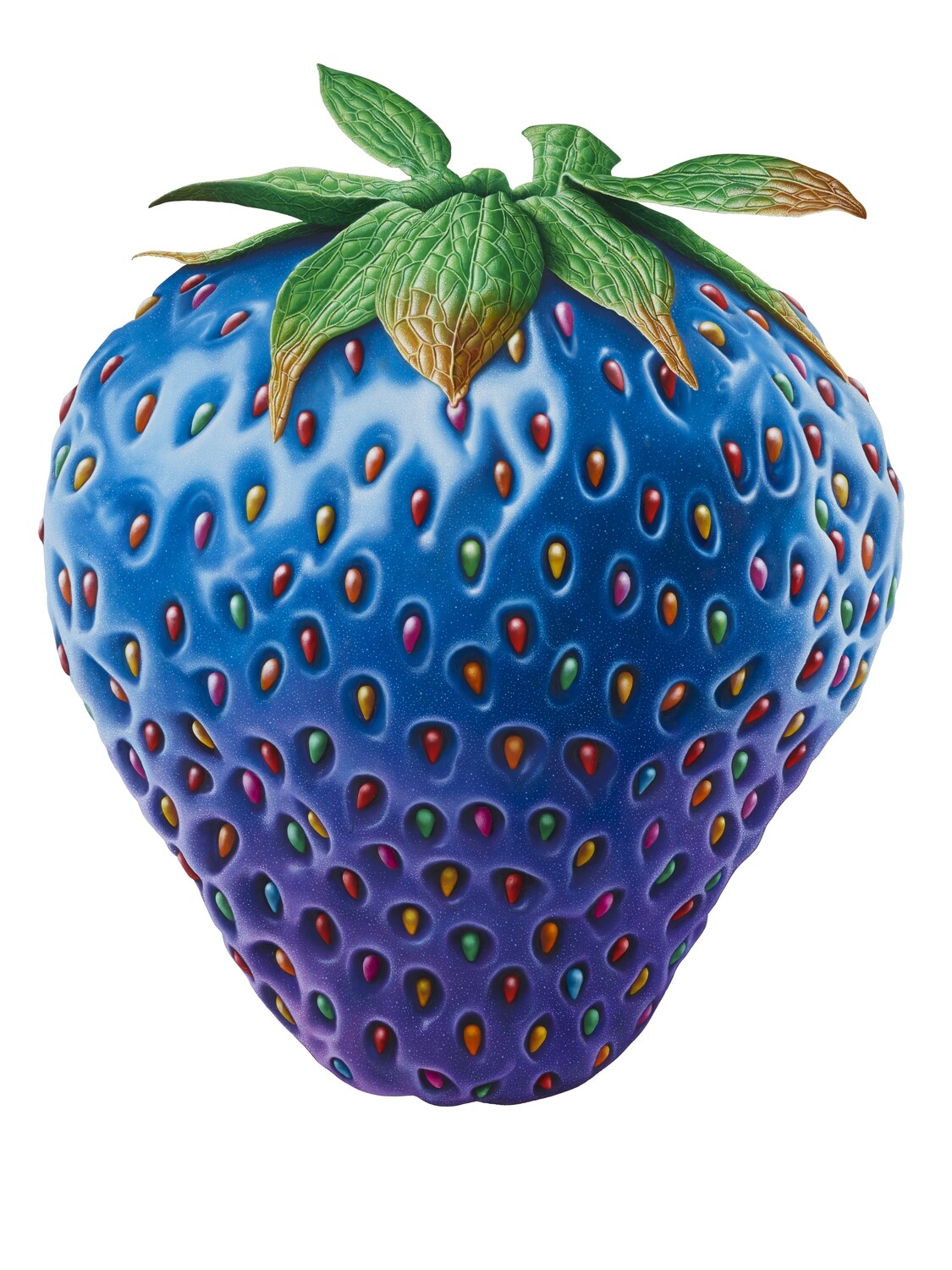 Carte Simple Fraise Bio 15x15 &quot;Olivier Zappelli&quot;