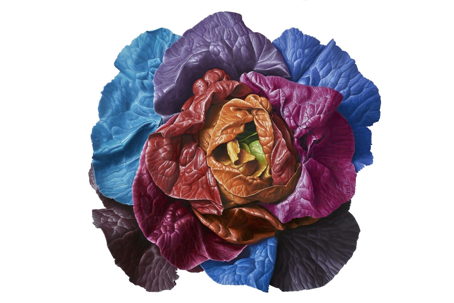 Carte Simple Fleur comestible 15x15 &quot;Olivier Zappelli&quot;