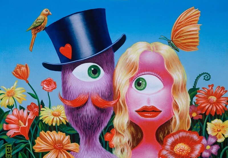 Carte Simple L&#39;amour dans les fleurs A5 &amp; A4 &quot;Olivier Zappelli&quot;