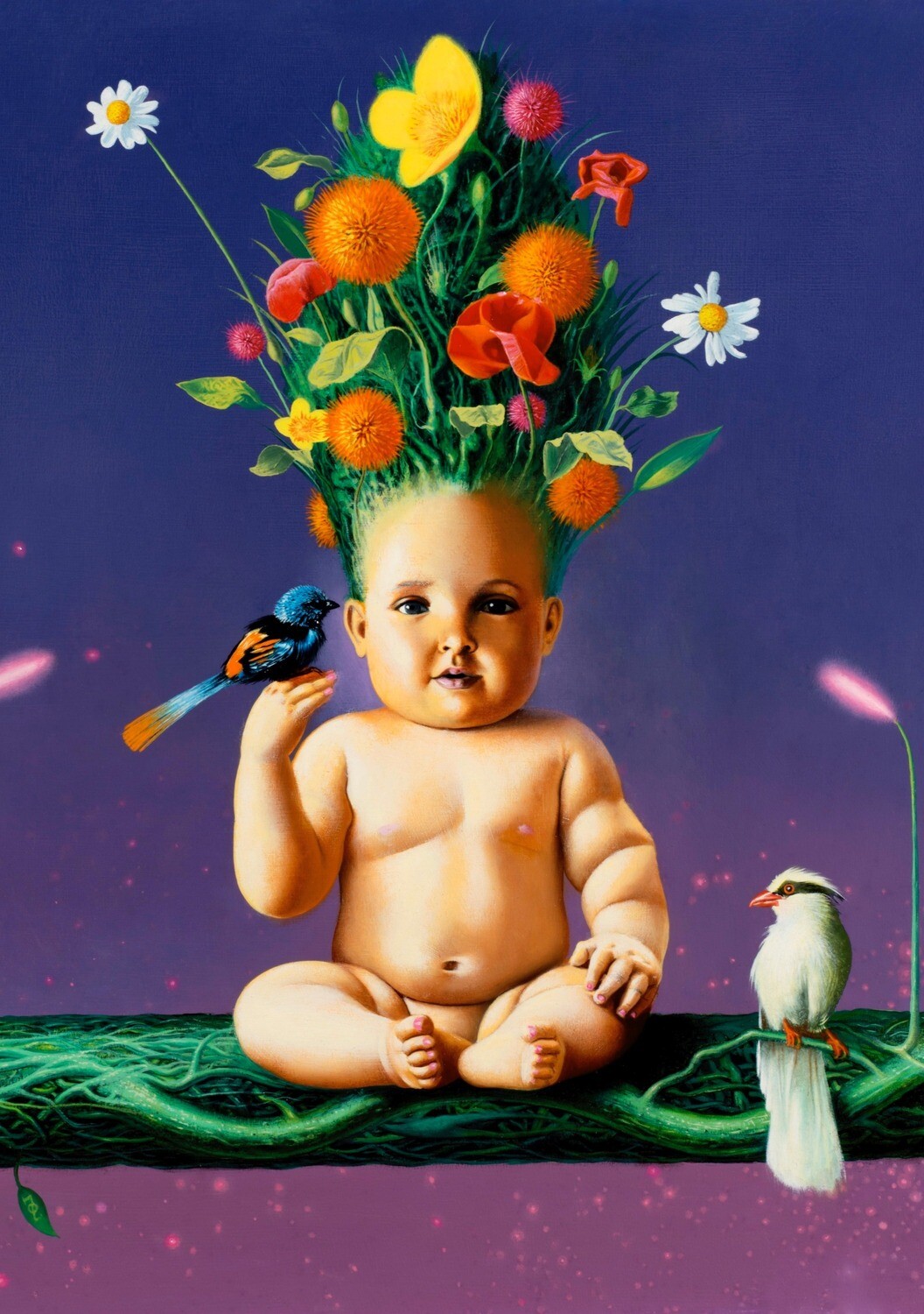 Carte Simple Bouquet de Plumes A5 &amp; A4 &quot;Olivier Zappelli&quot;