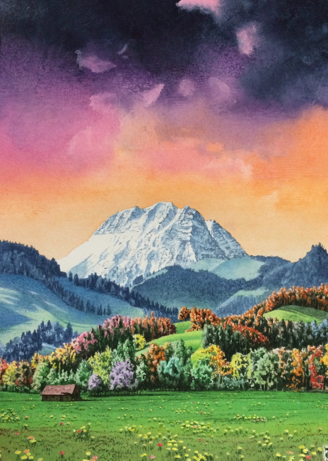 Carte double A6 &quot;Olivier Zappelli&quot; La Gruyère