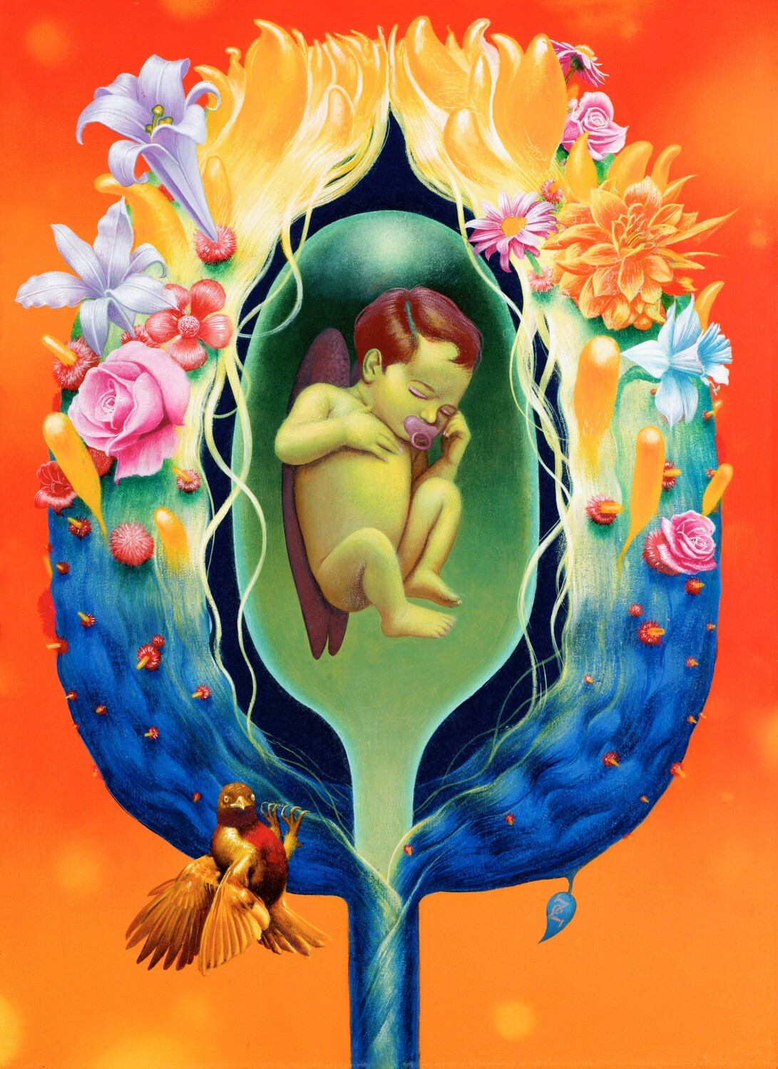 Carte double A6 Putti &quot;Olivier Zappelli&quot;