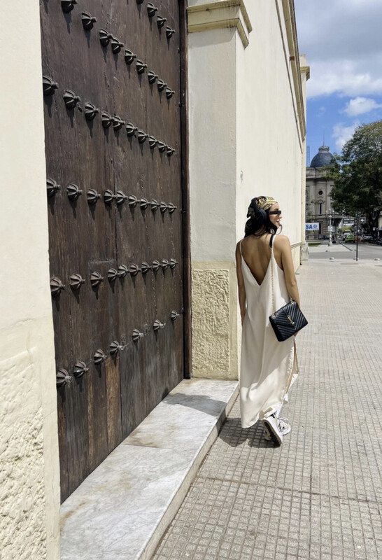 Vestido cleo natural