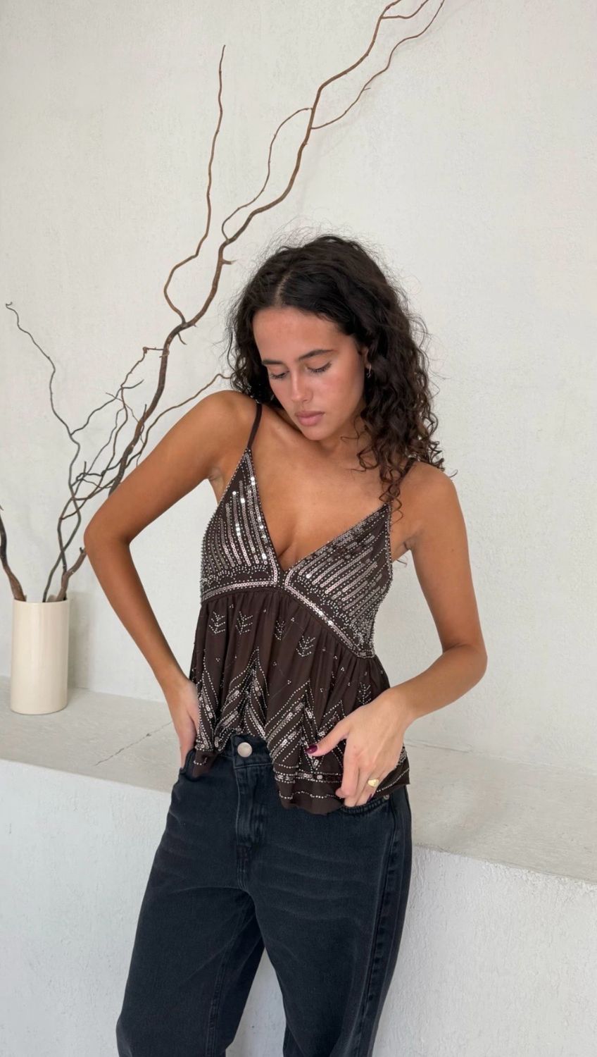 Top bohemian // chocolate