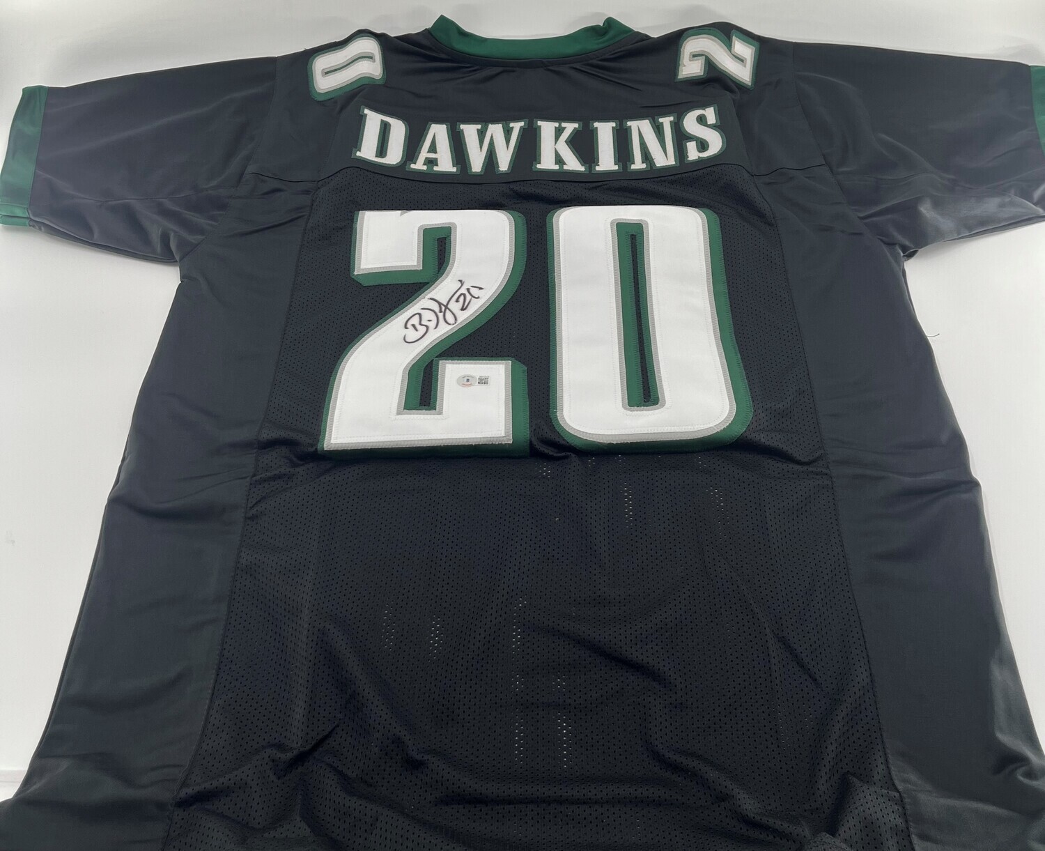 Brian Dawkins Philadelphia Eagles Autographed Midnight Green Mitchell &  Ness Authentic Jersey with ''Weapon X!!!'' Inscription