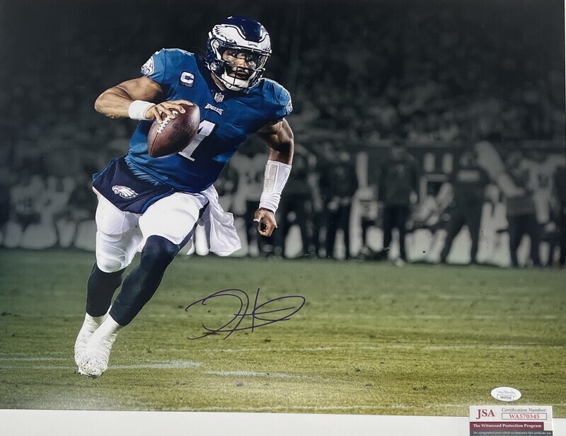Jalen Hurts Autographed Philadelphia Eagles 16x20 Photo (JSA)