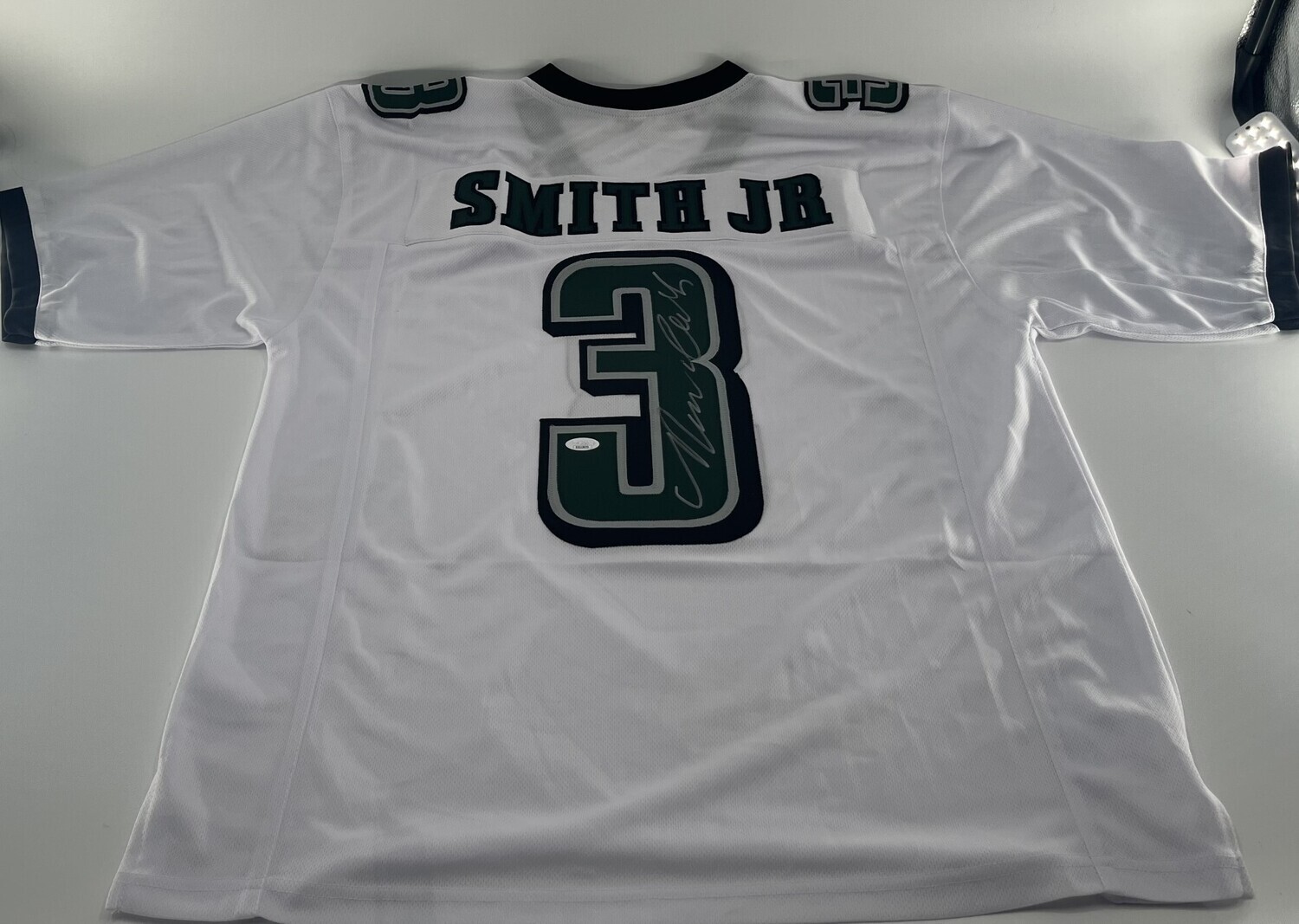Nolan Smith Jr. Signed Custom Jersey (White) (JSA)