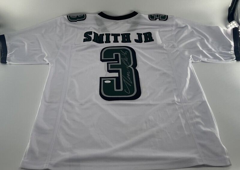 Nolan Smith Jr. Signed Custom Jersey (White) (JSA)