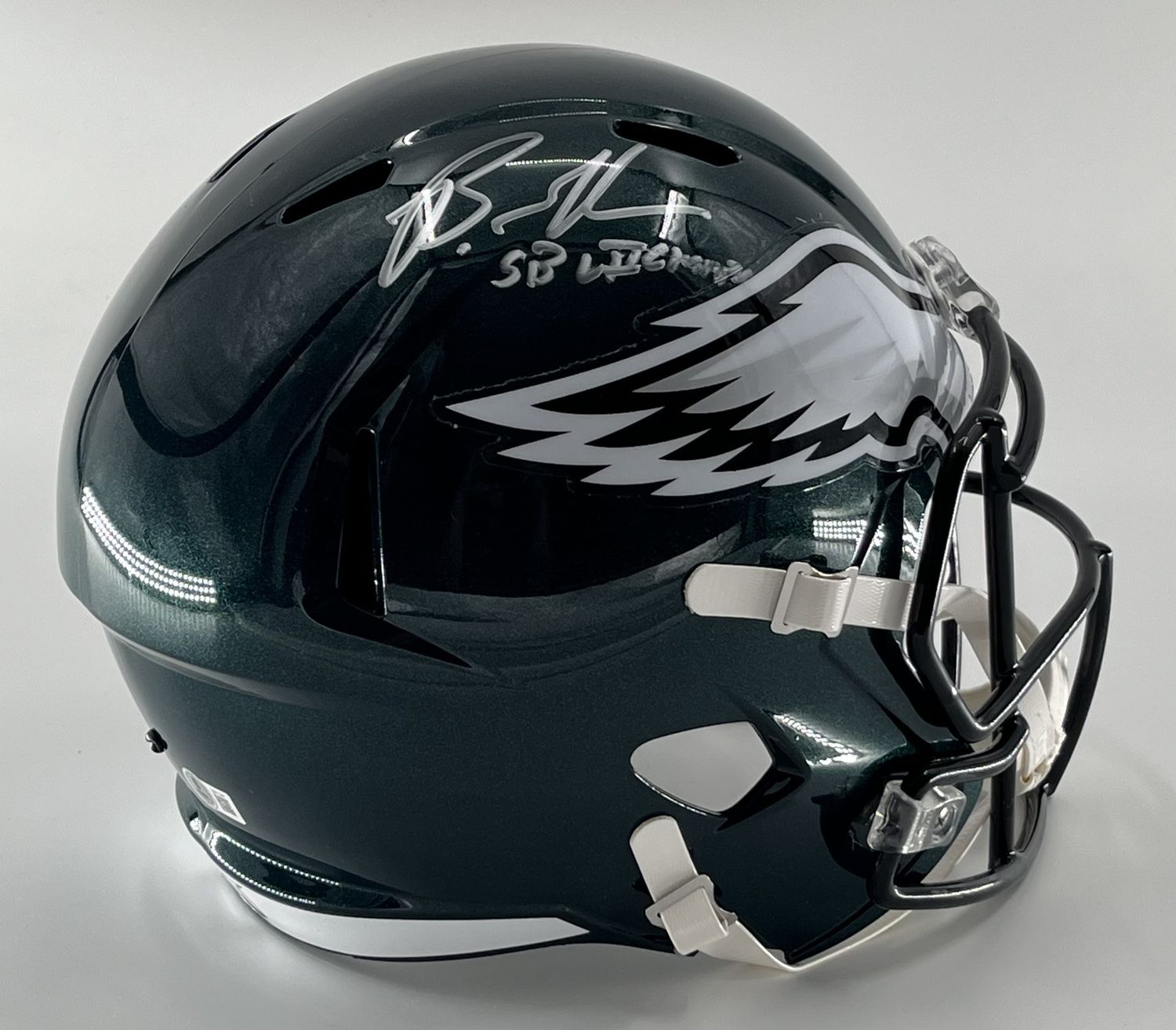 Brandon Graham Signed Eagles Full-Size Speed Helmet Inscribed &quot;SB LII Champs&quot; (Beckett)