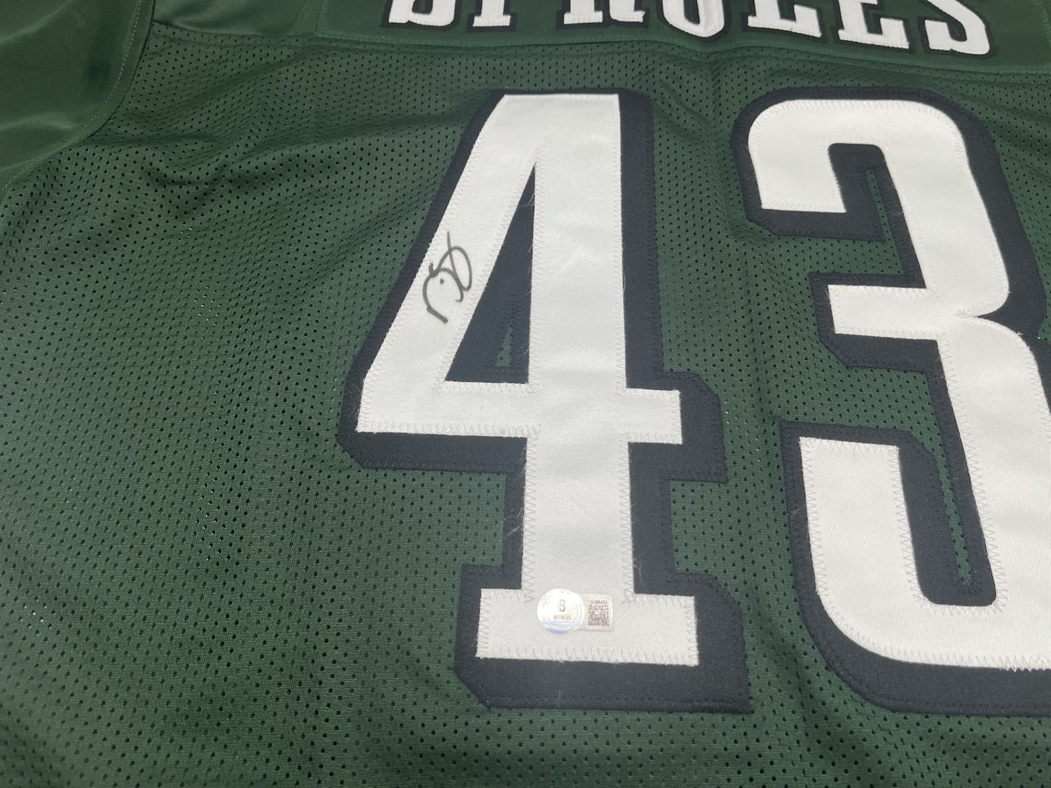 Darren Sproles Signed Custom Eagles Jersey (Beckett)