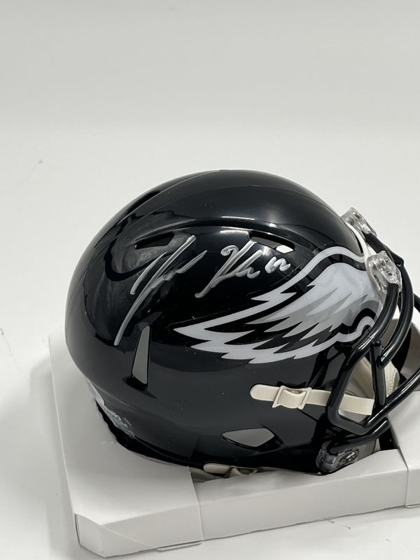 Jason Kelce Signed Philadelphia Eagles (Black) Mini Speed Helmet (PSA)