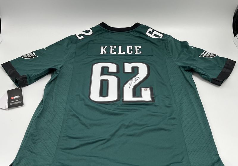 Jason Kelce Signed Philadelphia Eagles Nike Game Replica Jersey (PSA)