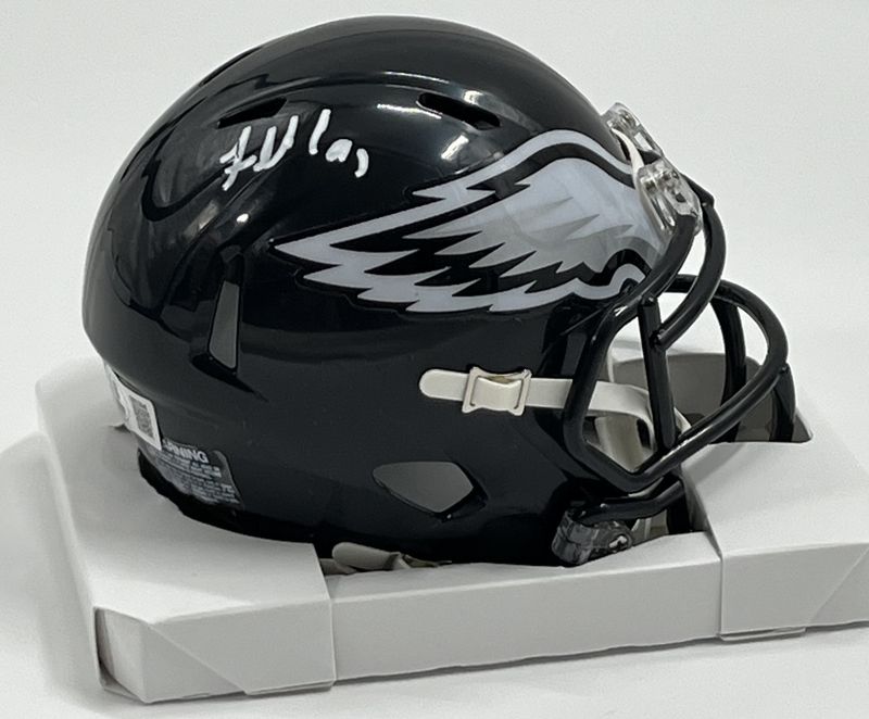 Fletcher Cox Signed Eagles Speed Mini Helmet (Beckett Hologram)