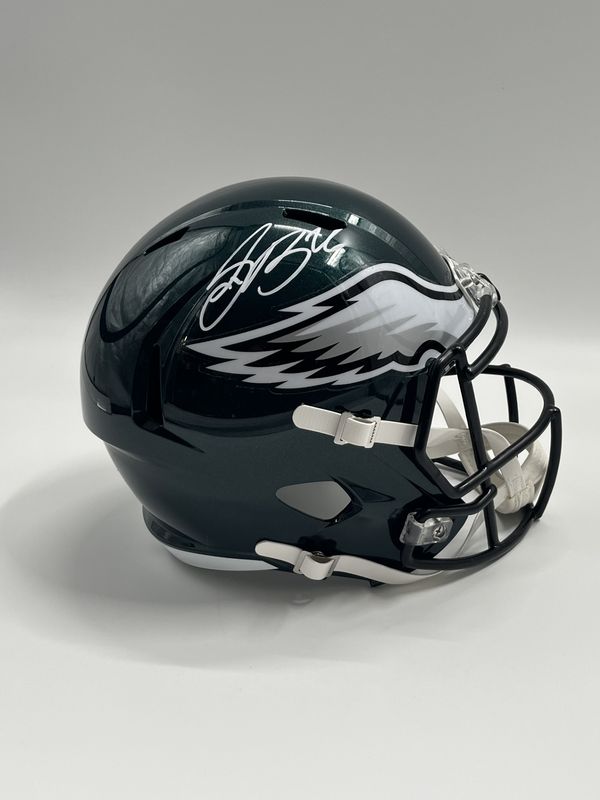 Saquon Barkley Signed Eagles Full-Size Speed Helmet (Beckett)