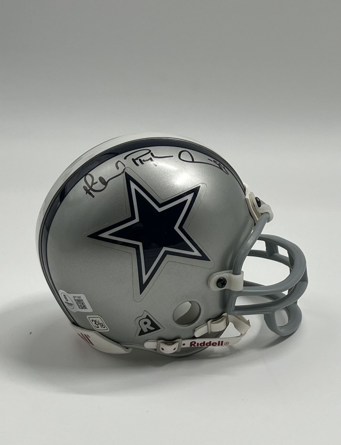 Michael &quot;Playmaker&quot; Irvin Signed Cowboys Mini Helmet (Beckett)