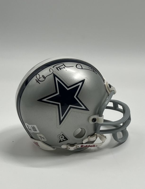 Michael &quot;Playmaker&quot; Irvin Signed Cowboys Mini Helmet (Beckett)