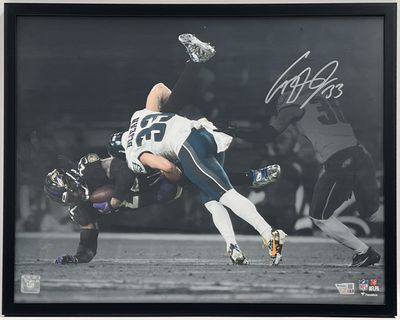 Cooper DeJean &quot;The Hit on Derrick Henry&quot; Signed &amp; Custom Framed 16x20 Photo