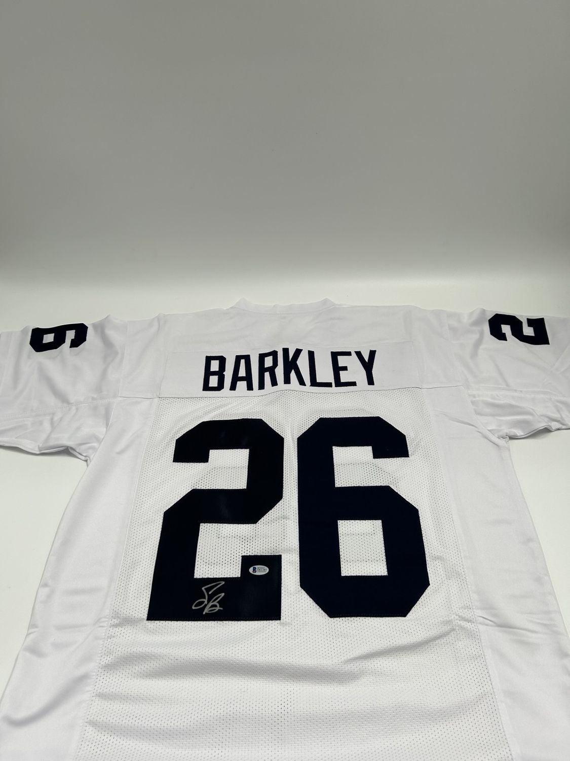 Saquon Barkley Signed Custom Penn State Jersey (Beckett)