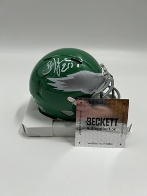 Brian Dawkins Signed Eagles Throwback Alternate Speed Mini Helmet (Beckett)