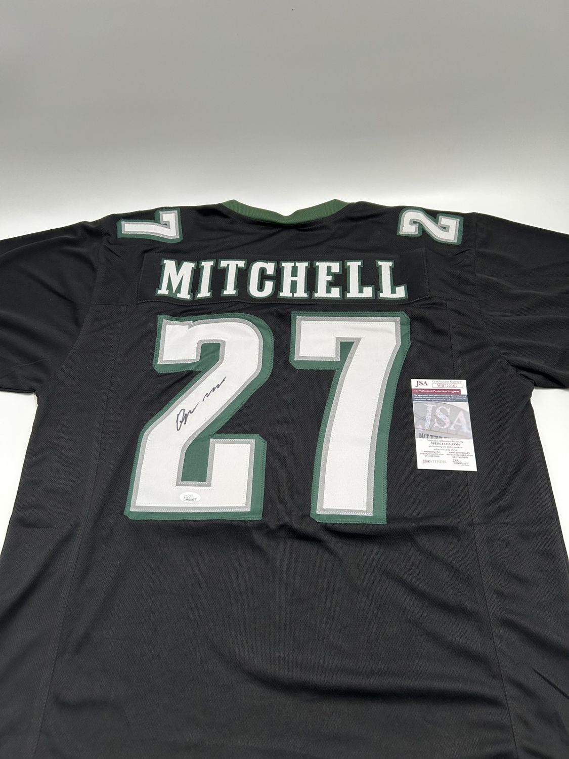 Quinyon Mitchell Signed Custom Black Jersey (JSA)