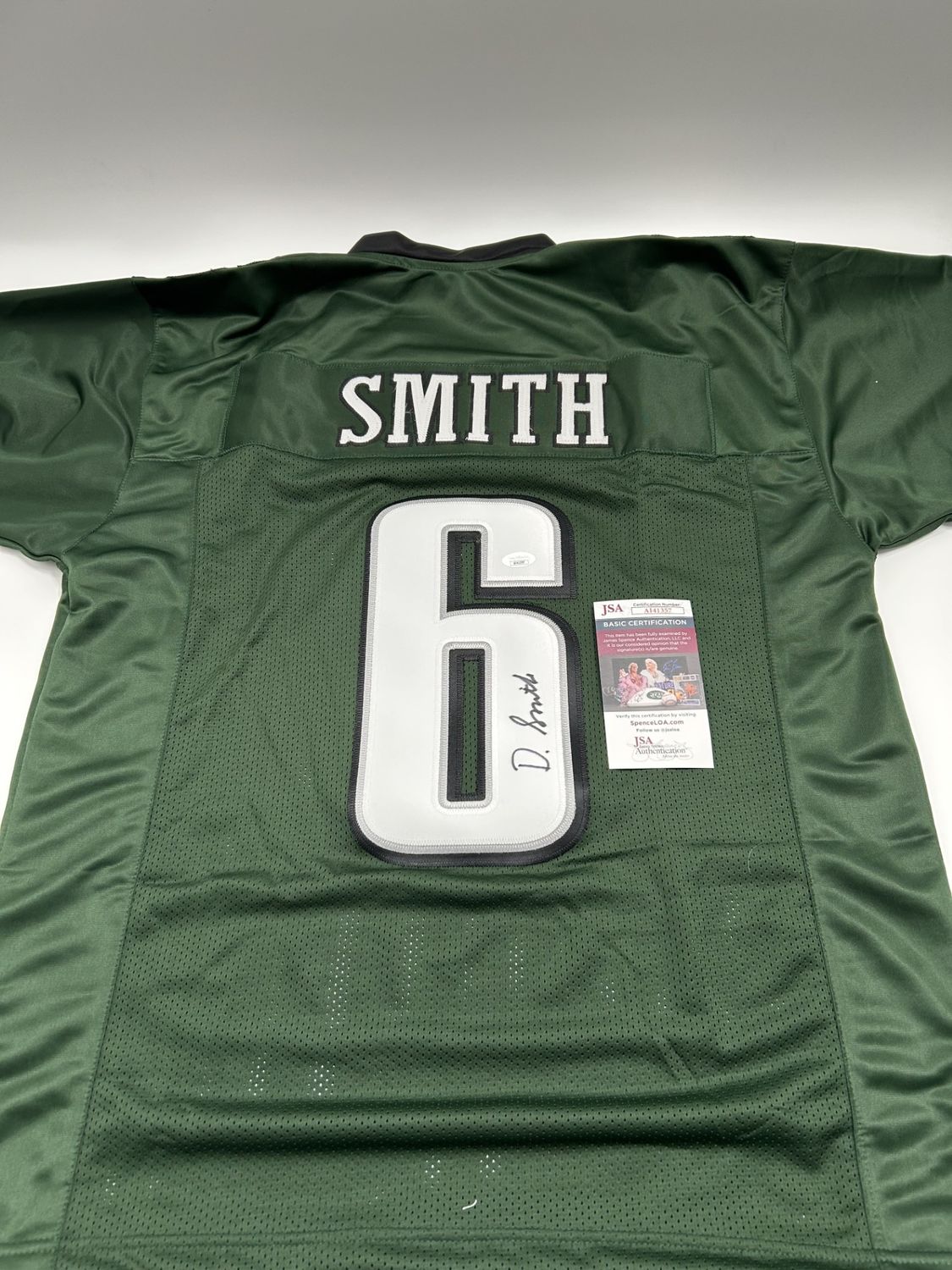 DeVonta Smith Signed  Custom Jersey (JSA)