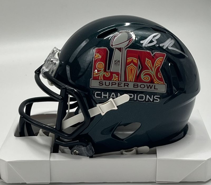 Brandon Graham Signed Eagles Super Bowl LIX Speed Mini Helmet (Beckett)