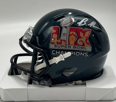 Brandon Graham Signed Eagles Super Bowl LIX Speed Mini Helmet (Beckett)
