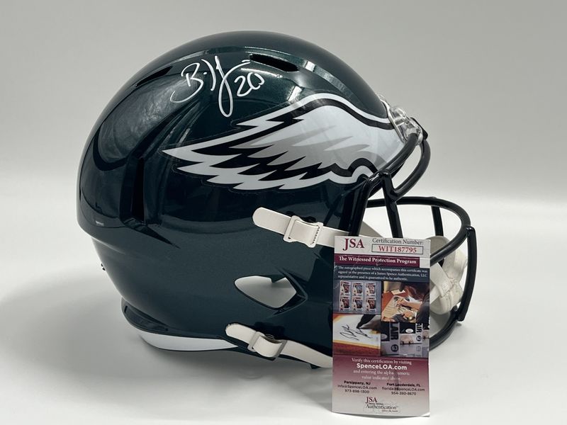 Brian Dawkins Signed Eagles Full-Size Speed Helmet (JSA)