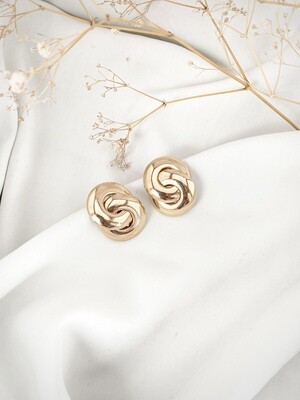 Erica Gold Twisted Studs