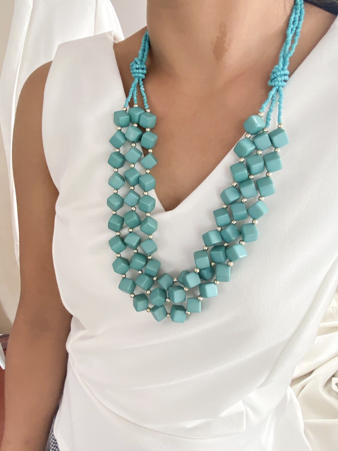 Amanda Twisted Beads Necklace