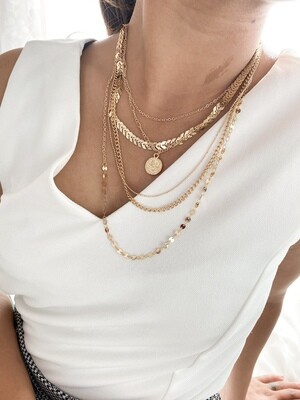 Olivia Multi Layered Gold Necklace
