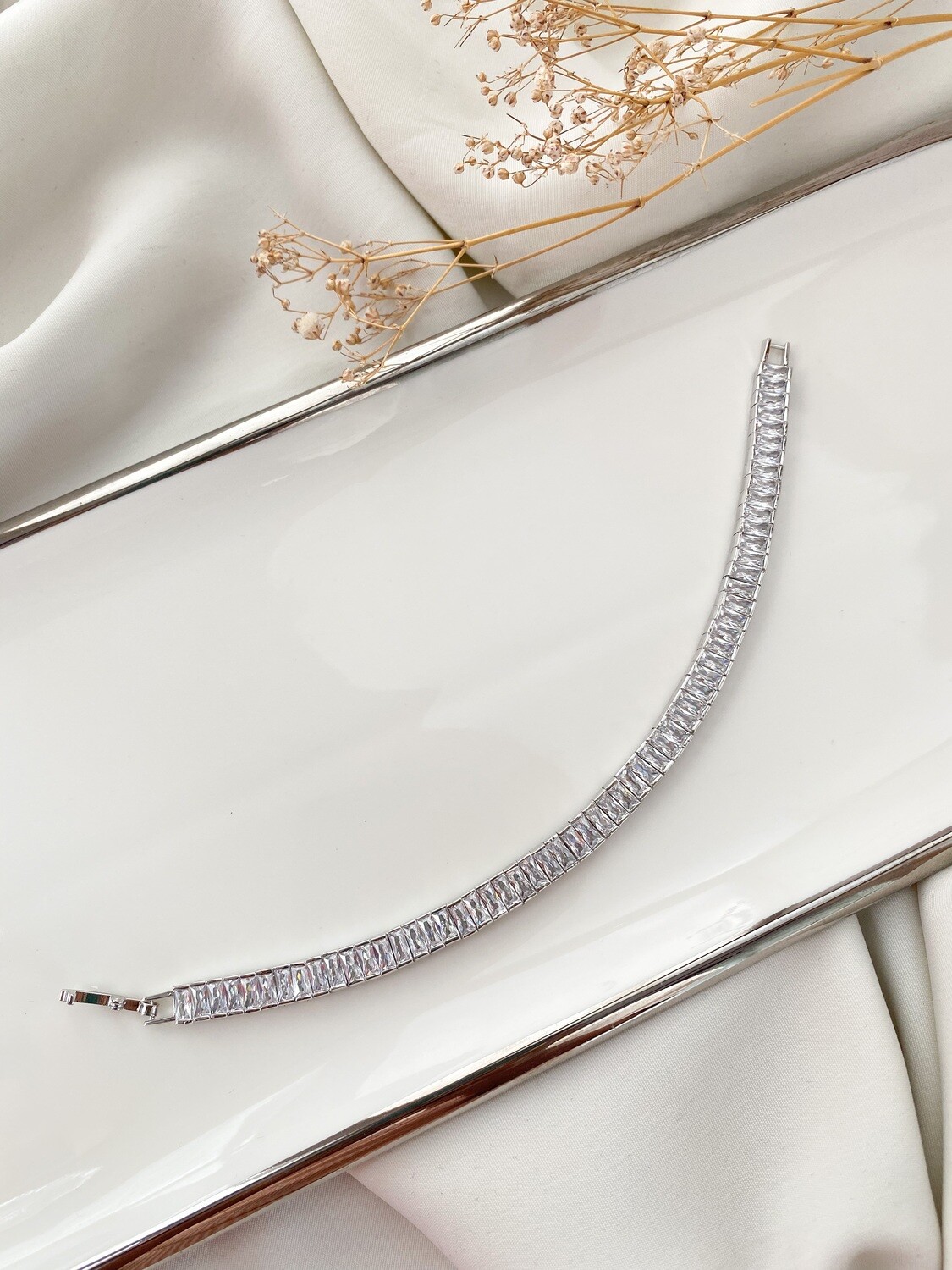 Belle Crystals Silver Bracelet